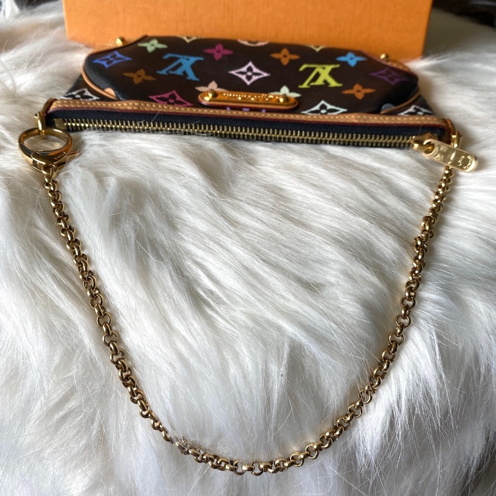 Louis Vuitton Pochette Milla MM - Monogram Multicolor Black M60097 - Picture 12 of 16